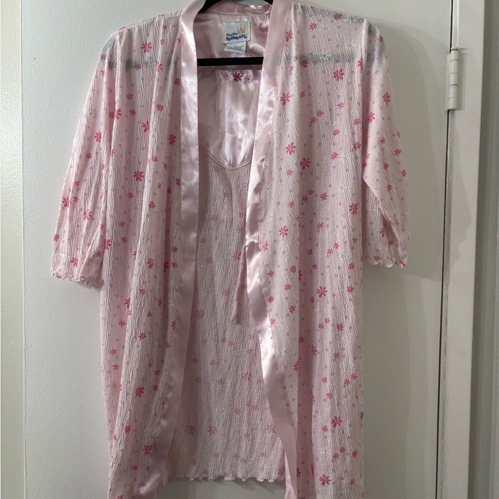 Pink Floral Women's Robe